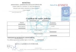 cazier judiciar romanesc
